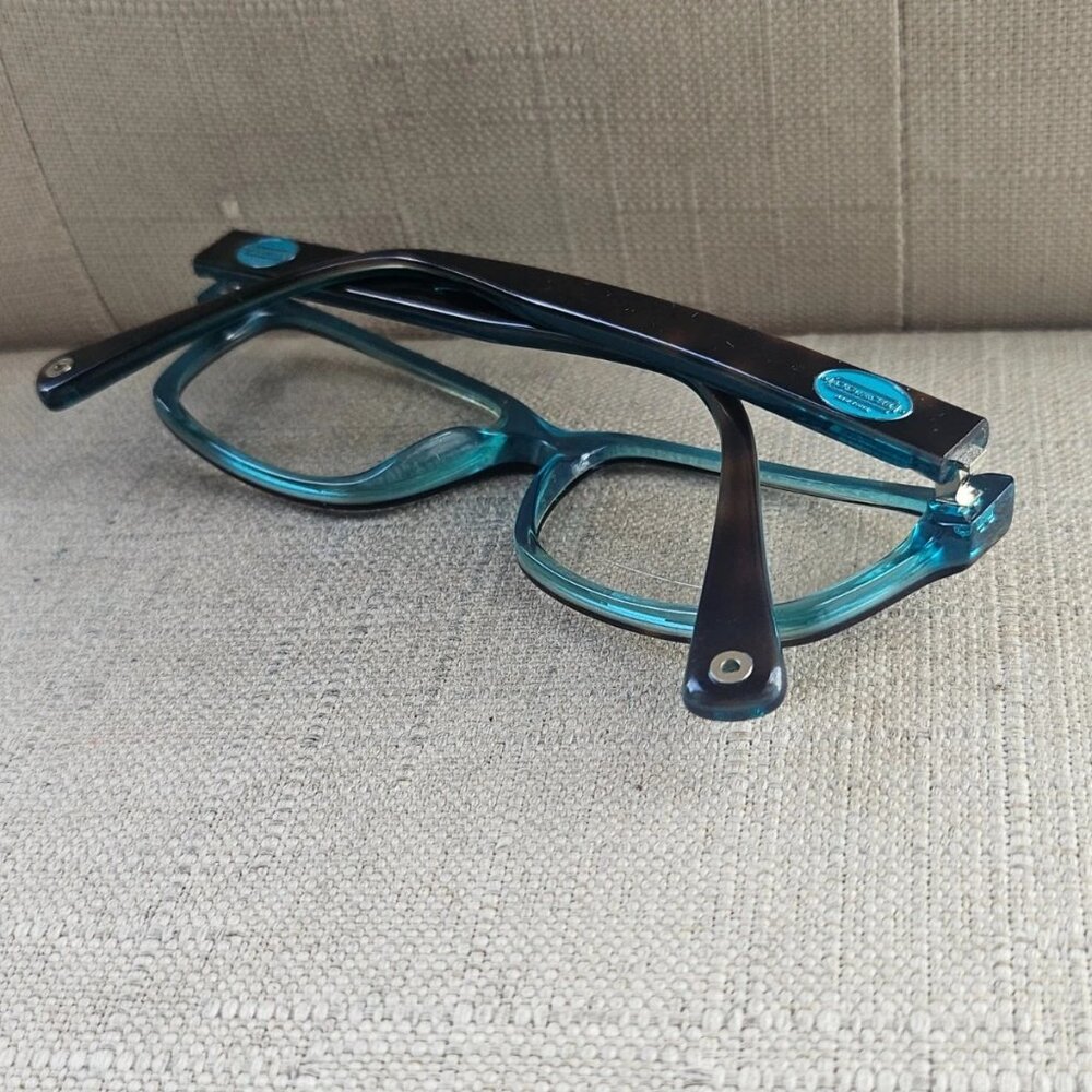 Coach Brooklyn Glasses Frame Dark Brown/Teal Tone Eyewear HC6040 5116 Eyeglasses - Picture 7 of 11